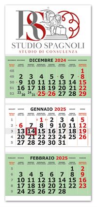 CALENDARIO TRITTICO CORDONATO
